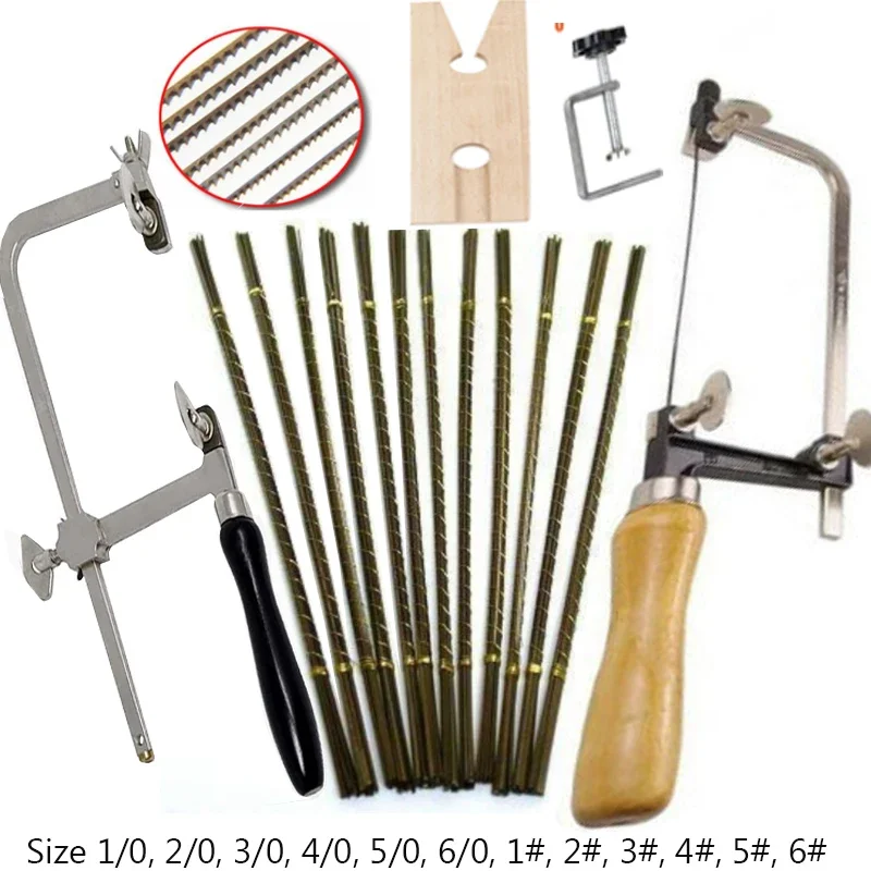 12-144pcs /1set metal cutting fixture saw blade jewelry processing saw blade manual woodworking hand tool diamond wire saw blade