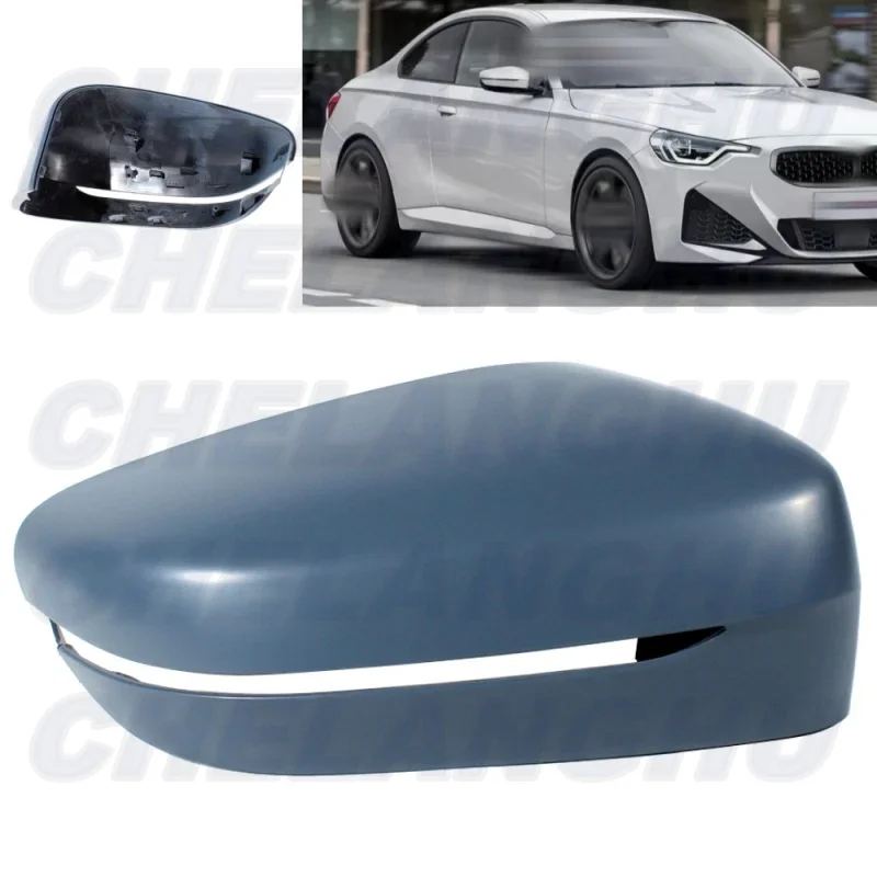 

For BMW G42 M240 M2 G87 G20 G21 M340 M3 G80 G81 Touring G26 M440 M4 G82 G83 i4 M50 2023 2024 Right Side Primed Mirror Cover Cap