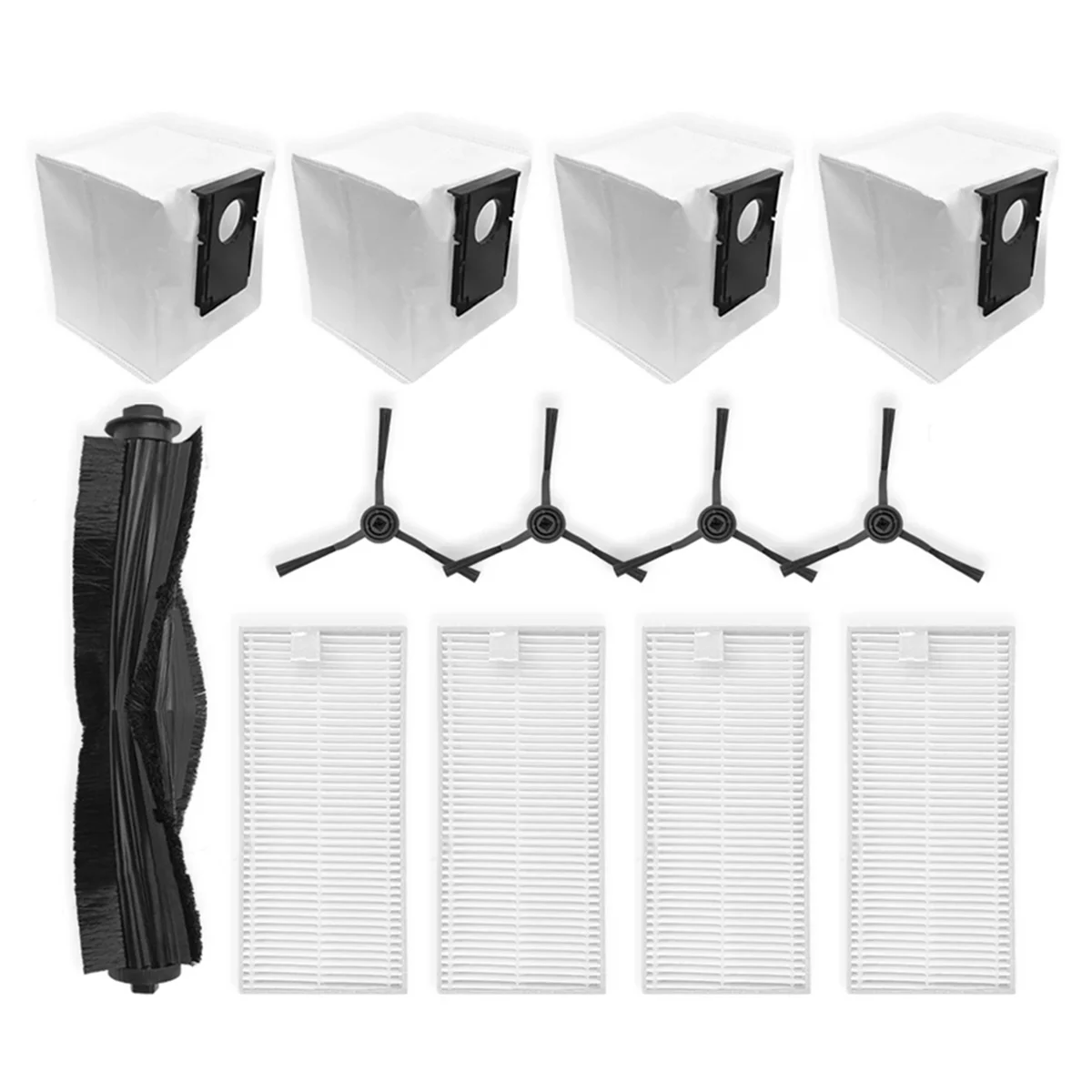 J20 / W20 / W20 Pro 로봇 진공 교체 부품 용 FZFZ 메인 사이드 브러시 Hepa 필터 먼지 봉투 액세서리