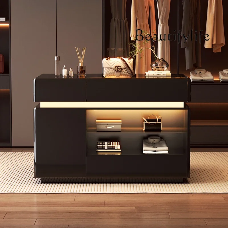 

six-bucket jewelry cabinet with drawer storage cabinet Household medieval style