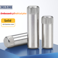 304 stainless steel embossed cylindrical pin shaft pin hinge pin play city connecting rod positioning pin M1.5 M2 M2.5 M3