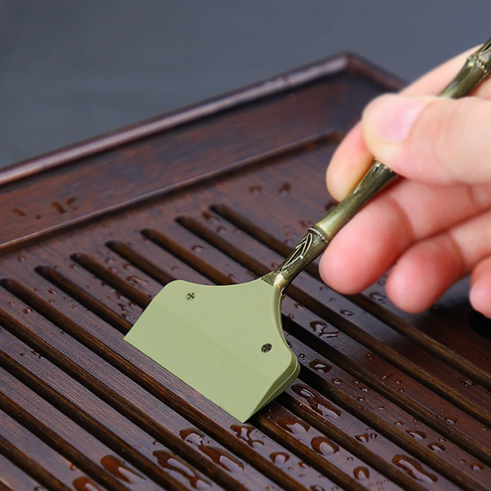 

Table Wiper Brush Copper Scraper Tray Cleaners Portable Teapot Cleaning Tool Home Tea Set Accessories Tea Tray Scraping