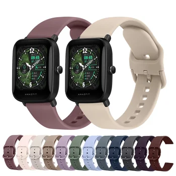 Cinturino in silicone da 20 mm per Amazfit GTS 4 2 Mini/GTS 3/2e Band per Amazfit Bip 3 Pro/Bip U Pro/Bip Lite/Bip S Lite Smartwatch Strap