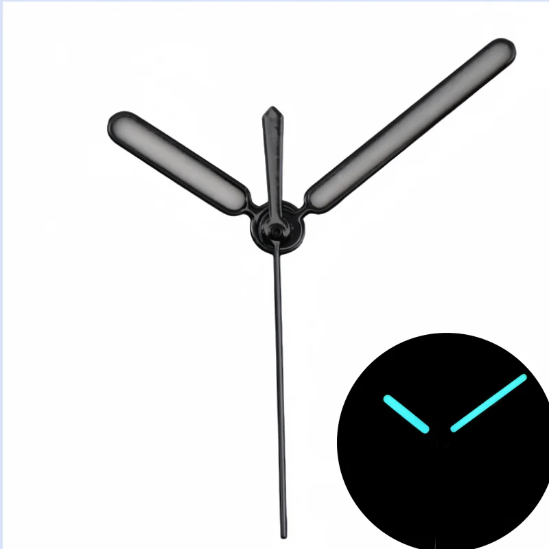 عالية الجودة مصقول فضي اللون الأيدي 12*12*8 مللي متر مع C3 الأخضر مشرق التلألؤ ل Nh35 Nh36 عيار SKX الساعات تعديل #4