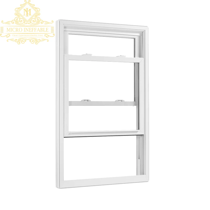 Top Level Modern Aluminum Vinyl Double Hung Windows Low E Tempered Glass For House