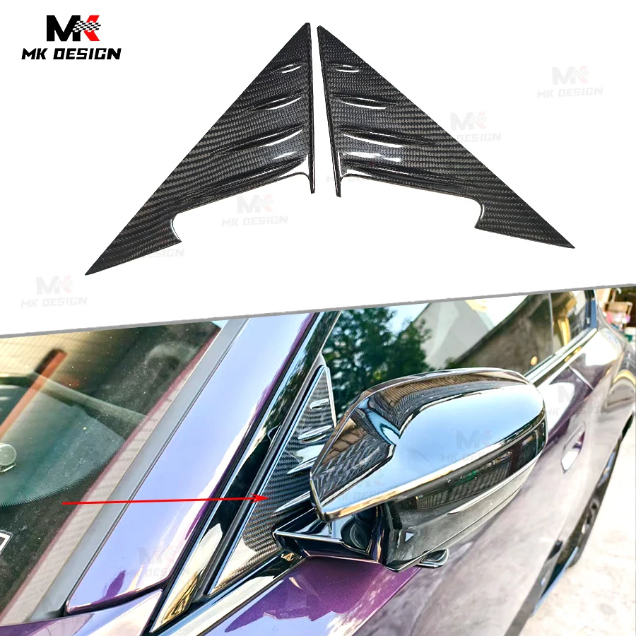 

Dry Carbon Fiber Rearview Mirror Triangle Trim Cover Side Window Spoiler for BMW 2 Series G42 G87 M2 G80 M3 G82 M4 Auto Parts