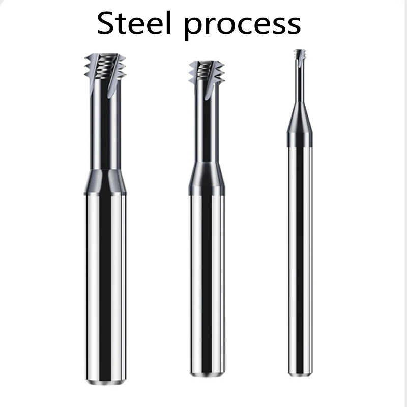 New DLC M1-M16 HRC60 Tridentate Thread router bit Three Teeth Aluminum Processing Tungsten Steel Thread Mills CNC Router Bits