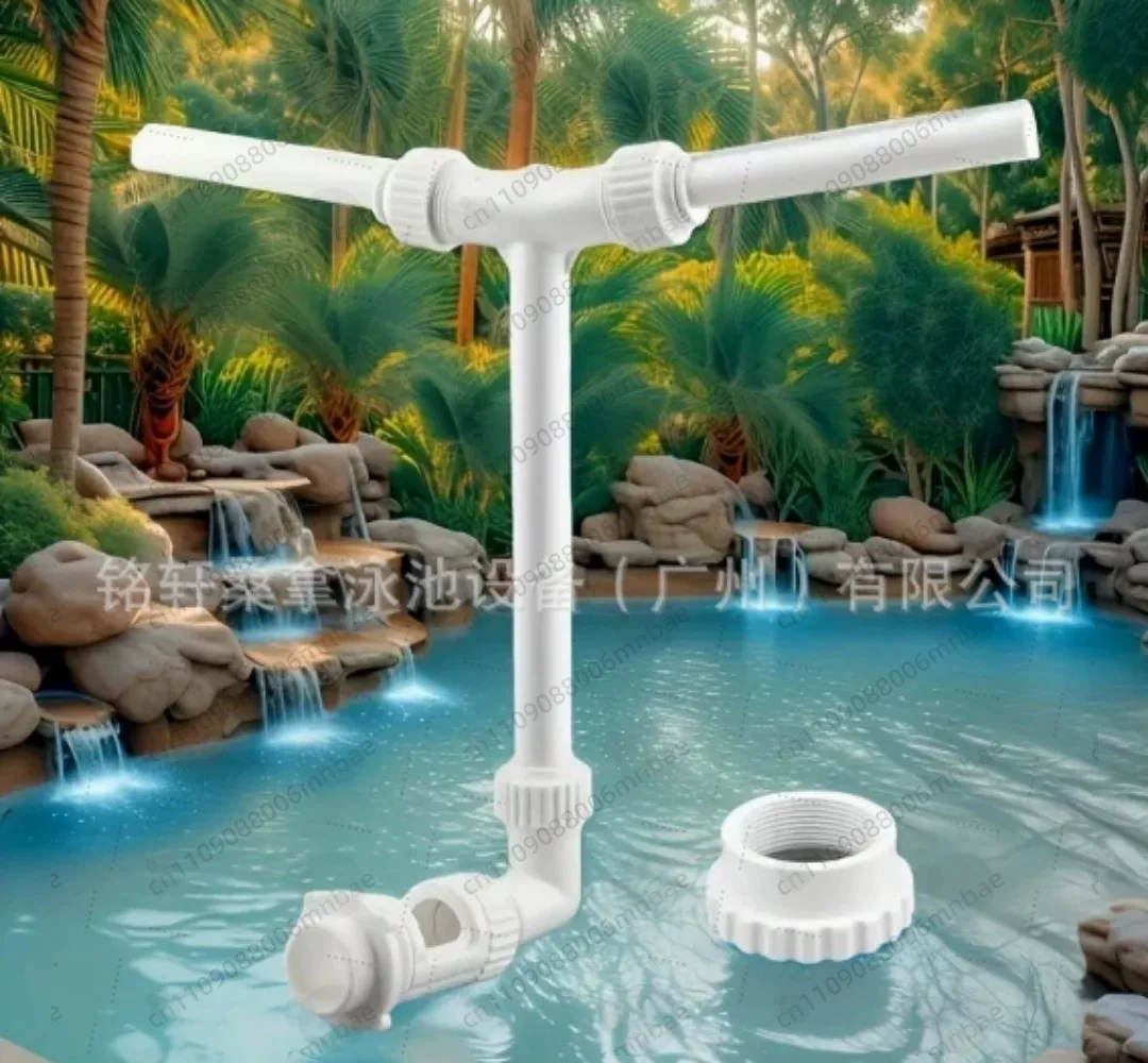 2-in-1 Double-Layer Waterfall Style Swimming Pool Fountain,Pool Cooler,Easy To Install,For Family Pool Parties Accessory Kit