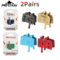 MOTSUV 2 Pairs, Bicycle Disc Brake Pads for AVID BB7 Juicy 3 5 7 Ultimate, Sport EX Class, Resin/Sinter/Ceramic/Copper