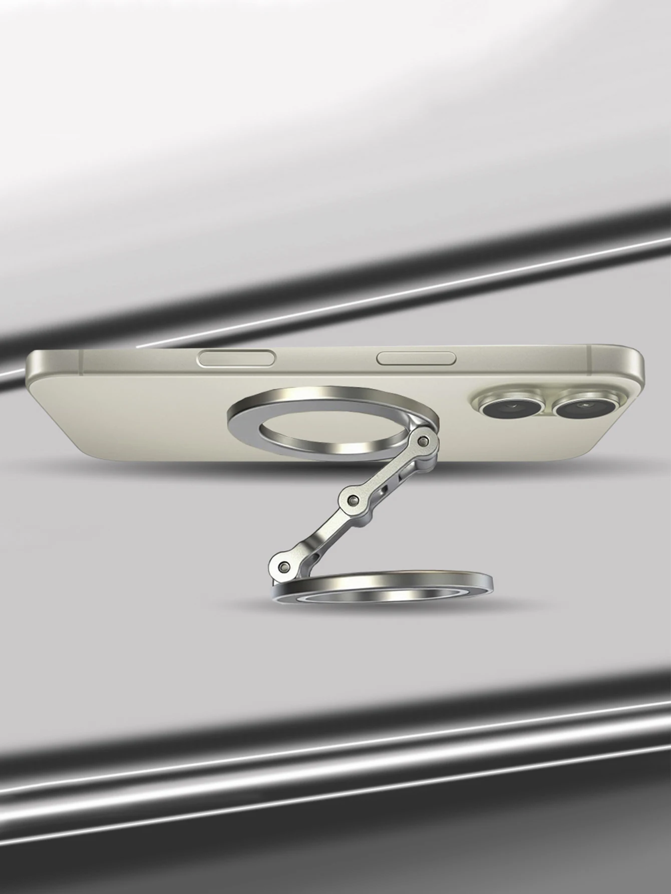 Für magnetischen Fingerschließe, 3 Abschnitte, doppelseitige magnetische Saugkraft, 1 Stück, ultraleicht und ultradünn, starke Saugkraft, drehbar, 360 Grad ° – Detail 6