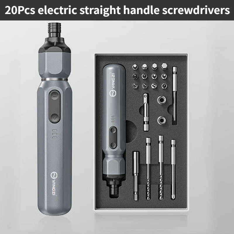 

20 in 1 Mini Electric Screwdriver Set USB Rechargeable Adjustment Power Cordless Dril Multi-function Torque Repair Tools Kit