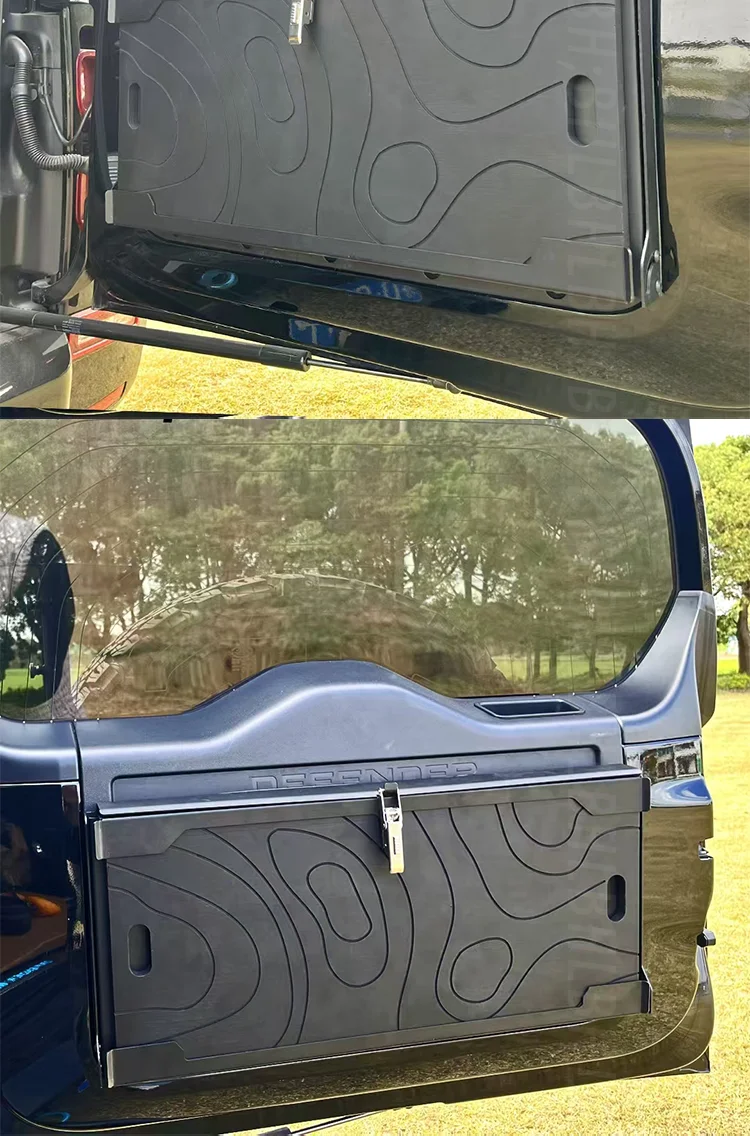 Legierung Auto Heckklappe Tisch Hinten Tür Faltbare Regal Lagerung Halterung Zubehör für 2020-2025 Land Rover Defender 90 110 130 L663 – Detail 6