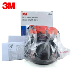 3M 6800 Painting Spraying Respirator Gas Mask Industry Chemcial Full Face Gas Mask Medium  Chemical Respirator Painting Spraying