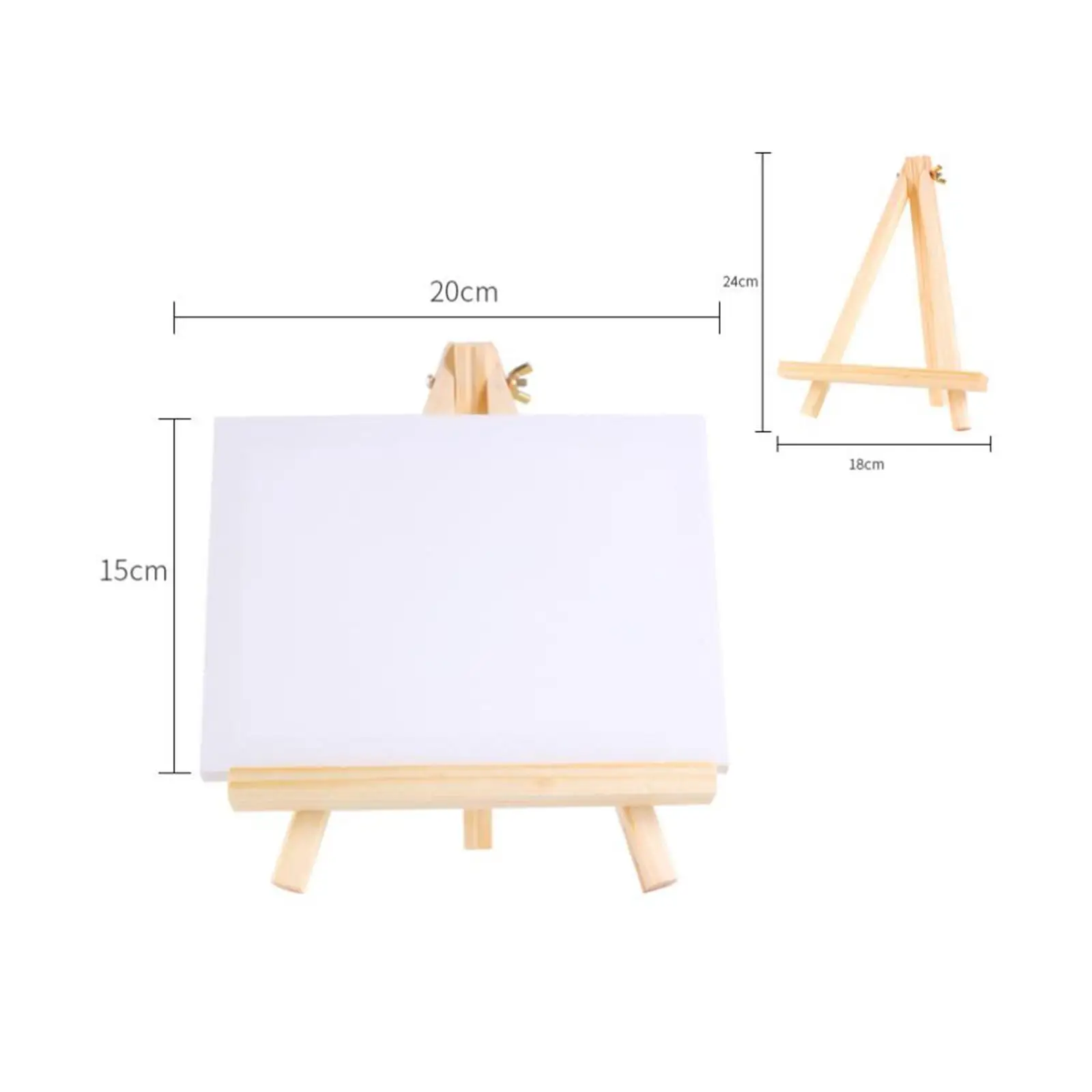 Wooden Mini Easel Frame Tilt Adjustable Display Stand Easel Stand Tripod