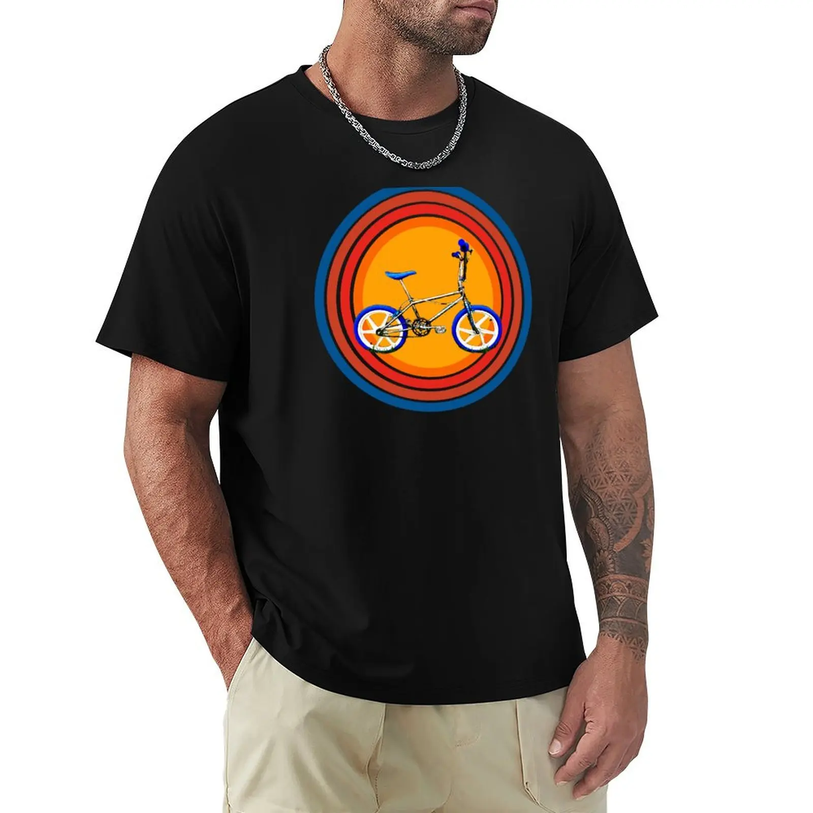 BMX, bicicleta de estilo clásico, bicicleta BMX vintage, bicicleta retro para terrenos accidentados, camiseta con temática de Halloween de los años 80