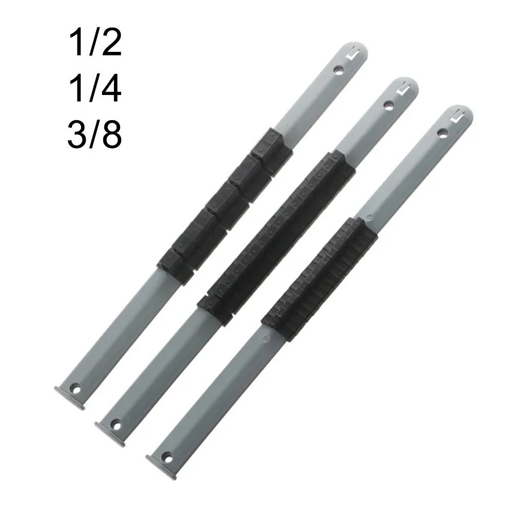 1pcs 350mm SOCKET Storage Rack SOCKET Organizer ถาด SOCKET Rail 1/4in 3/8in 1/2in ซ็อกเก็ตผู้ถือแร็คเครื่องมือ