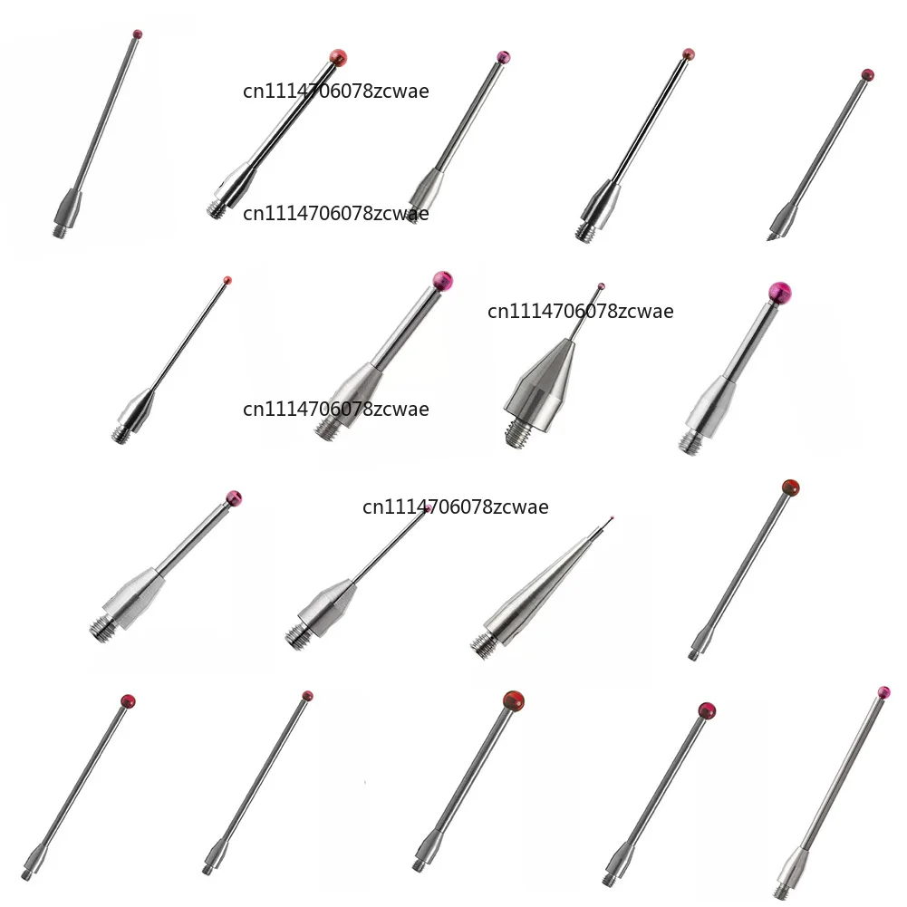 ZOCI-FOR M3 Thread Shank Carbide Ball‑Tip Touch Probe, Measuring Stylus Replacement Part Compatible A‑5000‑7632 A‑5004‑2442