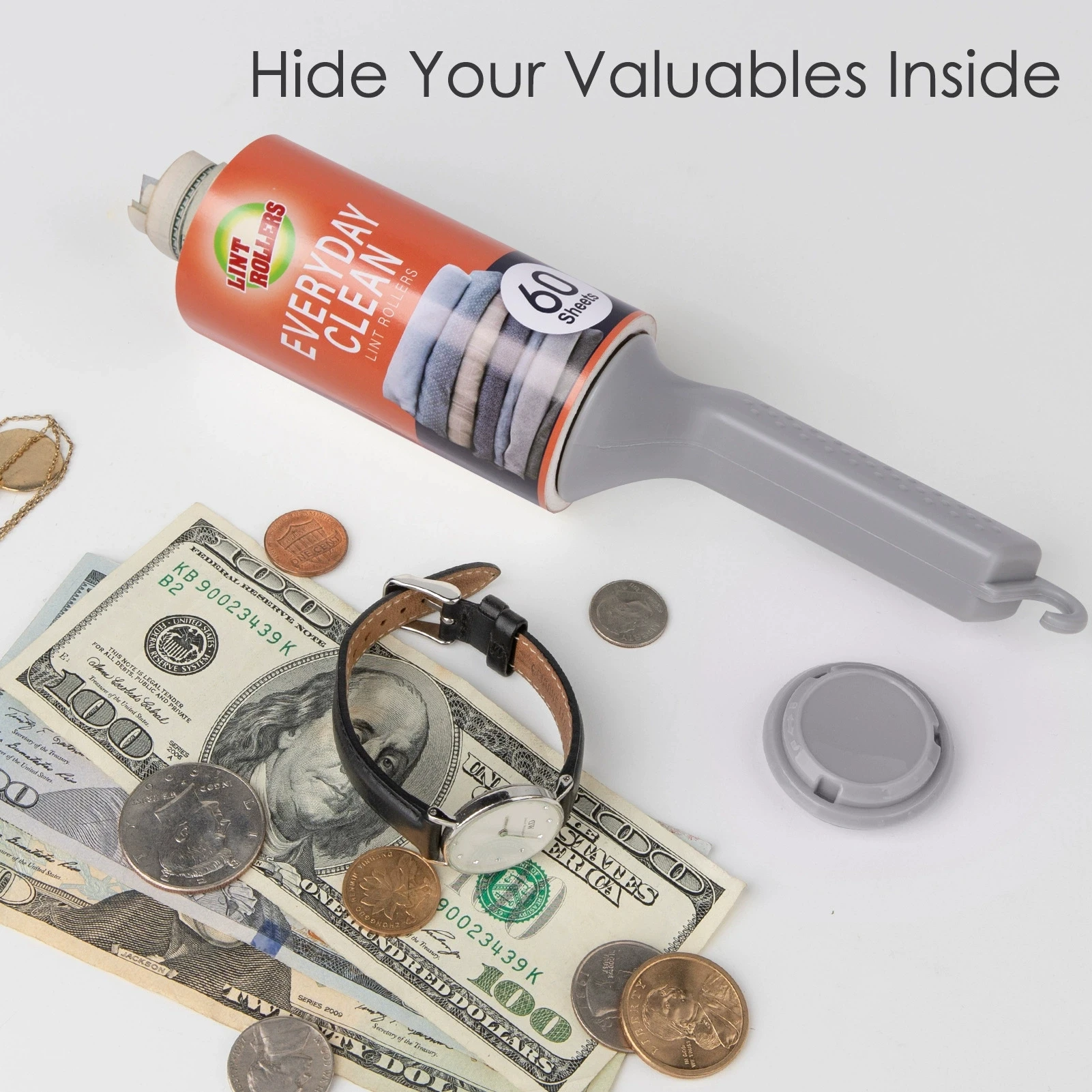 جديد آمن مخبأ تخزين البصر سر المسيل للدموع لفة ورقة لزجة الأسطوانة الغبار ممسحة استبدال تنظيف طقم فُرش للماكياج للحيوانات الأليفة