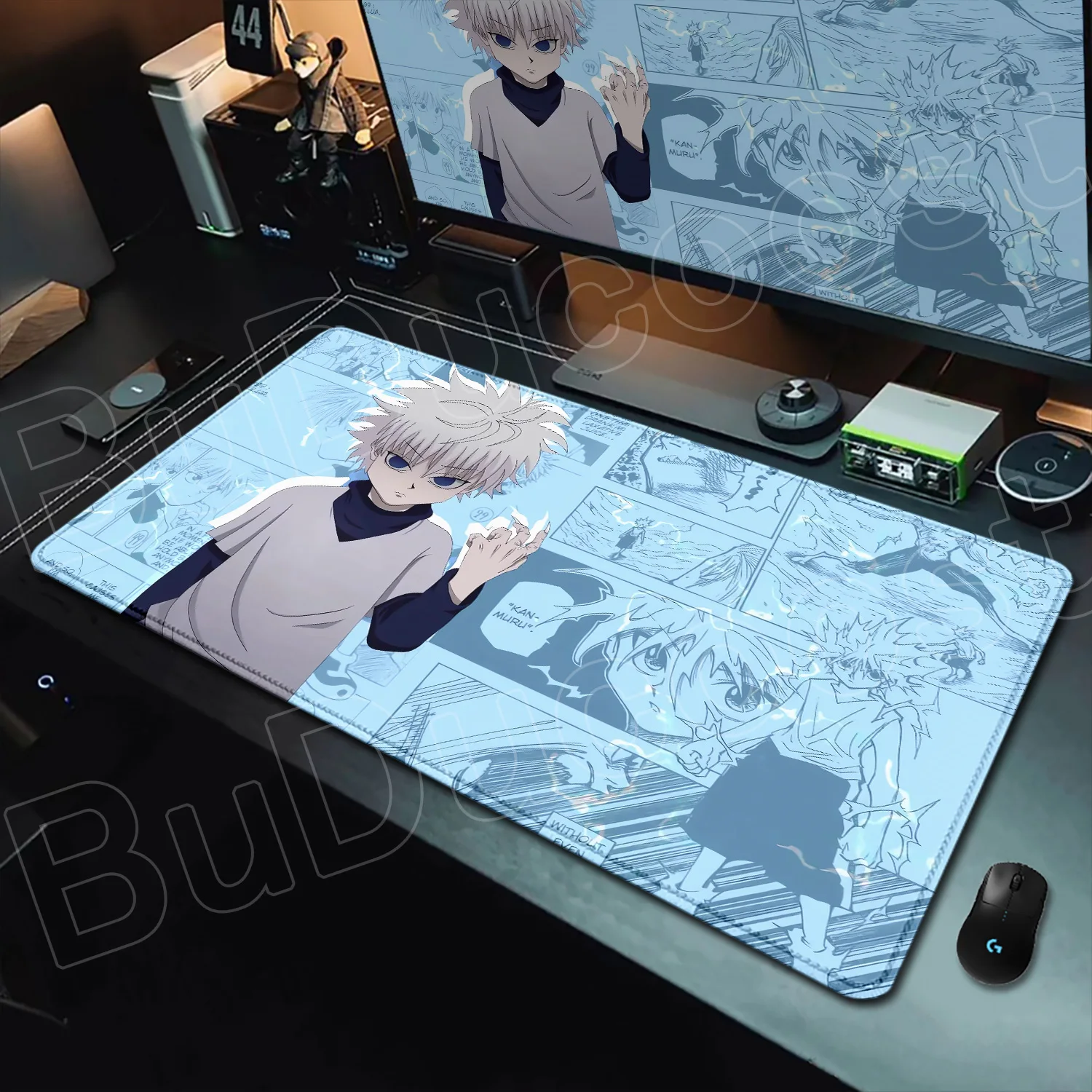 Hxh Desk Mats Cool Anime Hunter X Hunter Mouse Pad Game New HD Print MousePad Natural Rubber Anti-slip Carpet Gaming Accessories