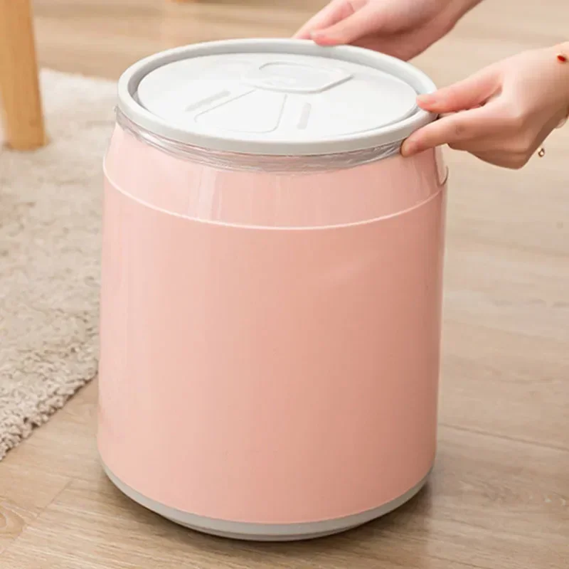 Modern Countertop Trash Can Plastic Food Waste Drying New Kitchen Utensils Home Accessories Creative Funny Garbage Can Lid