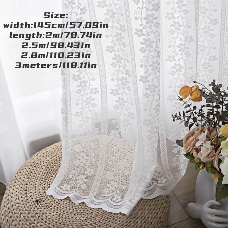 1pc Pastoral lace white tablecloth round table square table cover tablecloth photo decorative props background cloth