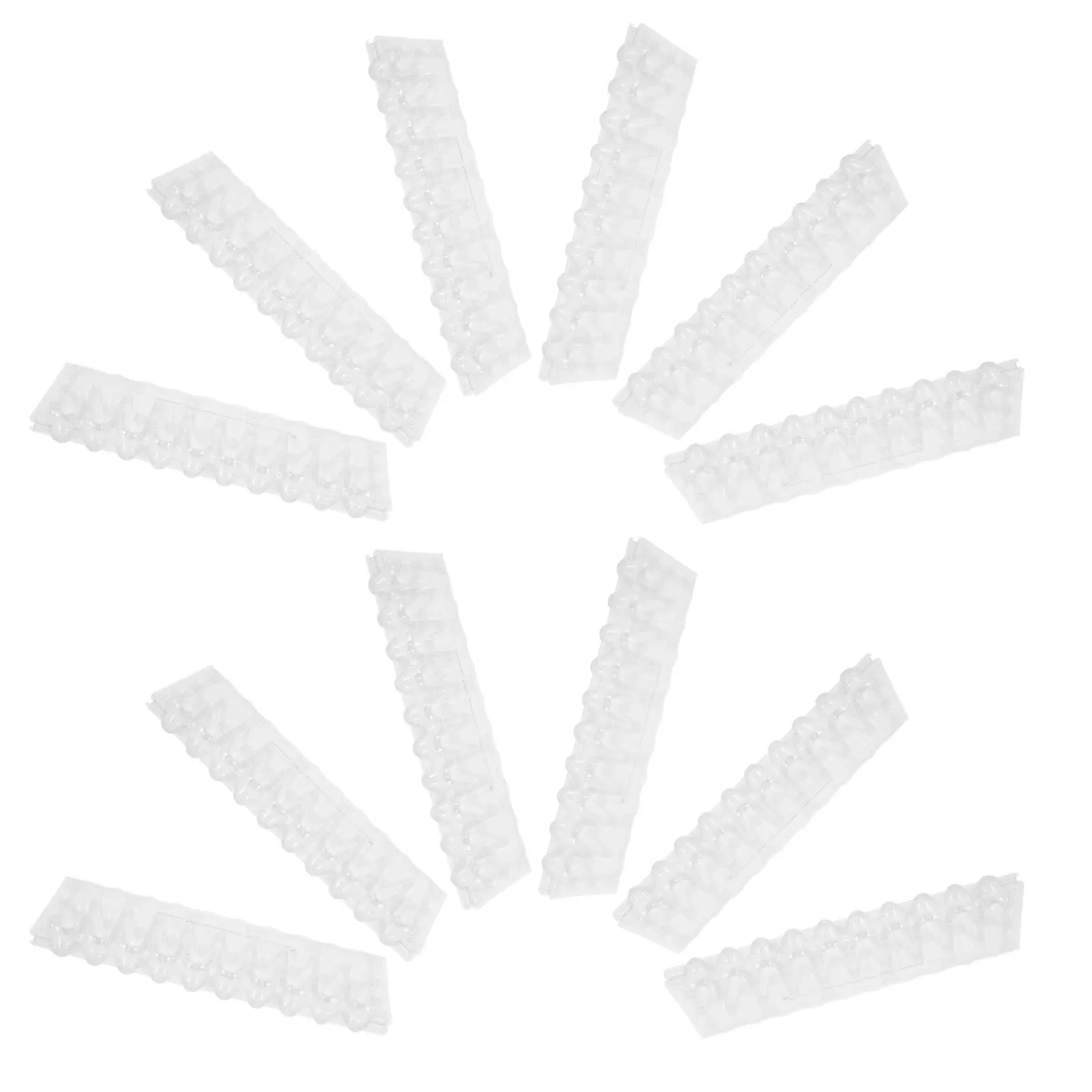 20pcs Quail Egg Cartons 30-Grids PVC Carton Trays for Quail Eggs High Transparency Food Packaging Supplies for Home Restaurant