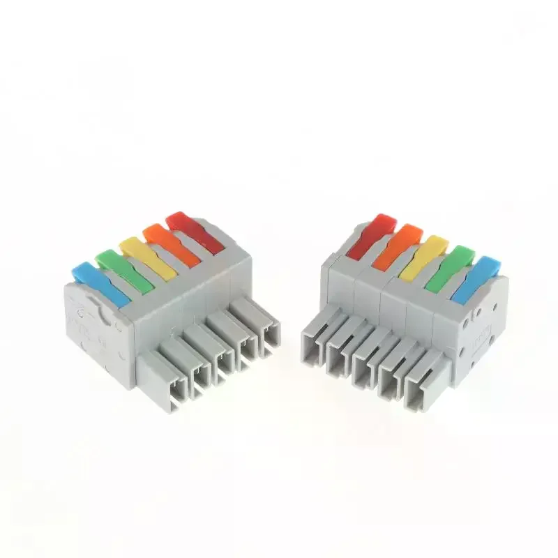 2/4Pcs Mini Universal Quick-Conne​ct Wire Terminal Block, Push-in Butt Conductor