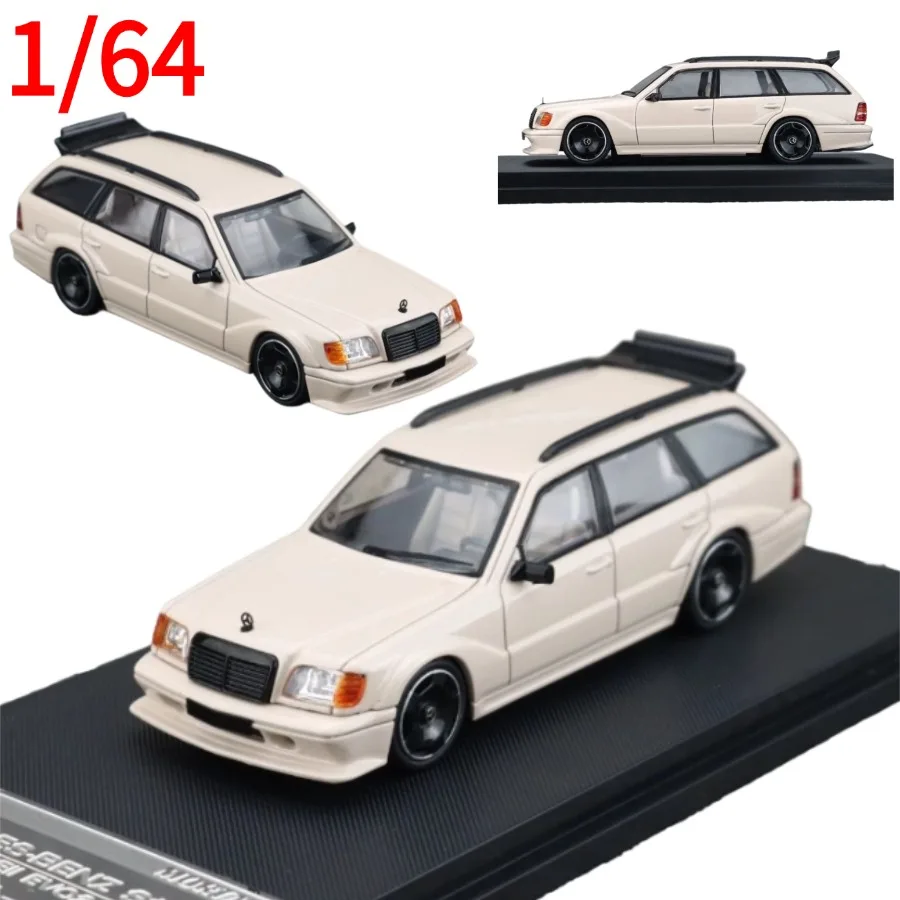 

Mortal Model Diecast 1/64 Model Car Mercedes-Benz S124 Alloy Play Vehicles Collectible Model Cars Toys for Boys Gift