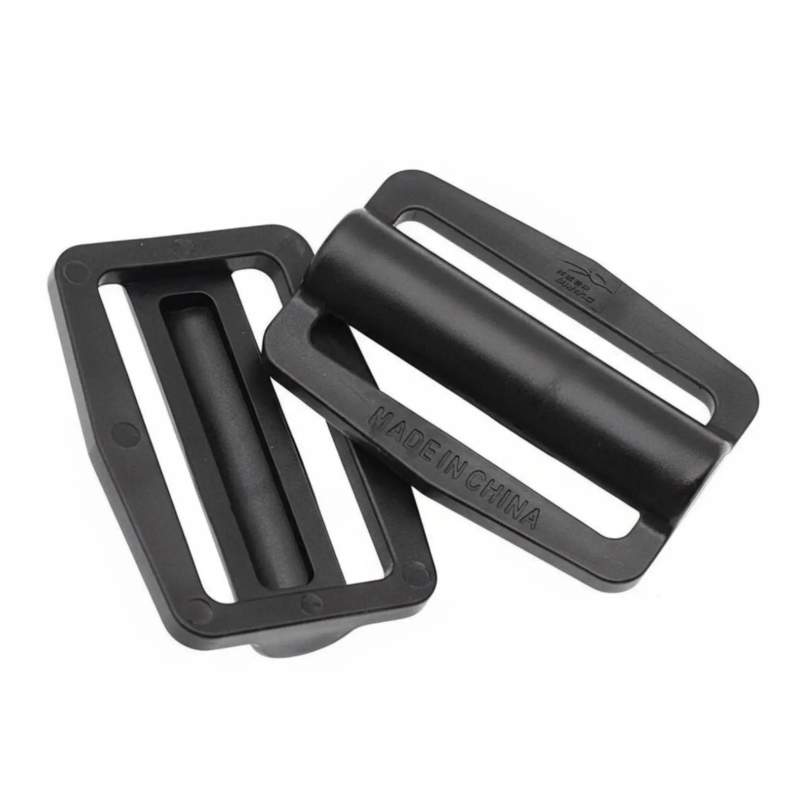 2 Pieces 52mm Strap Keeper Secure Hold Quick Adjust Slide Buckle