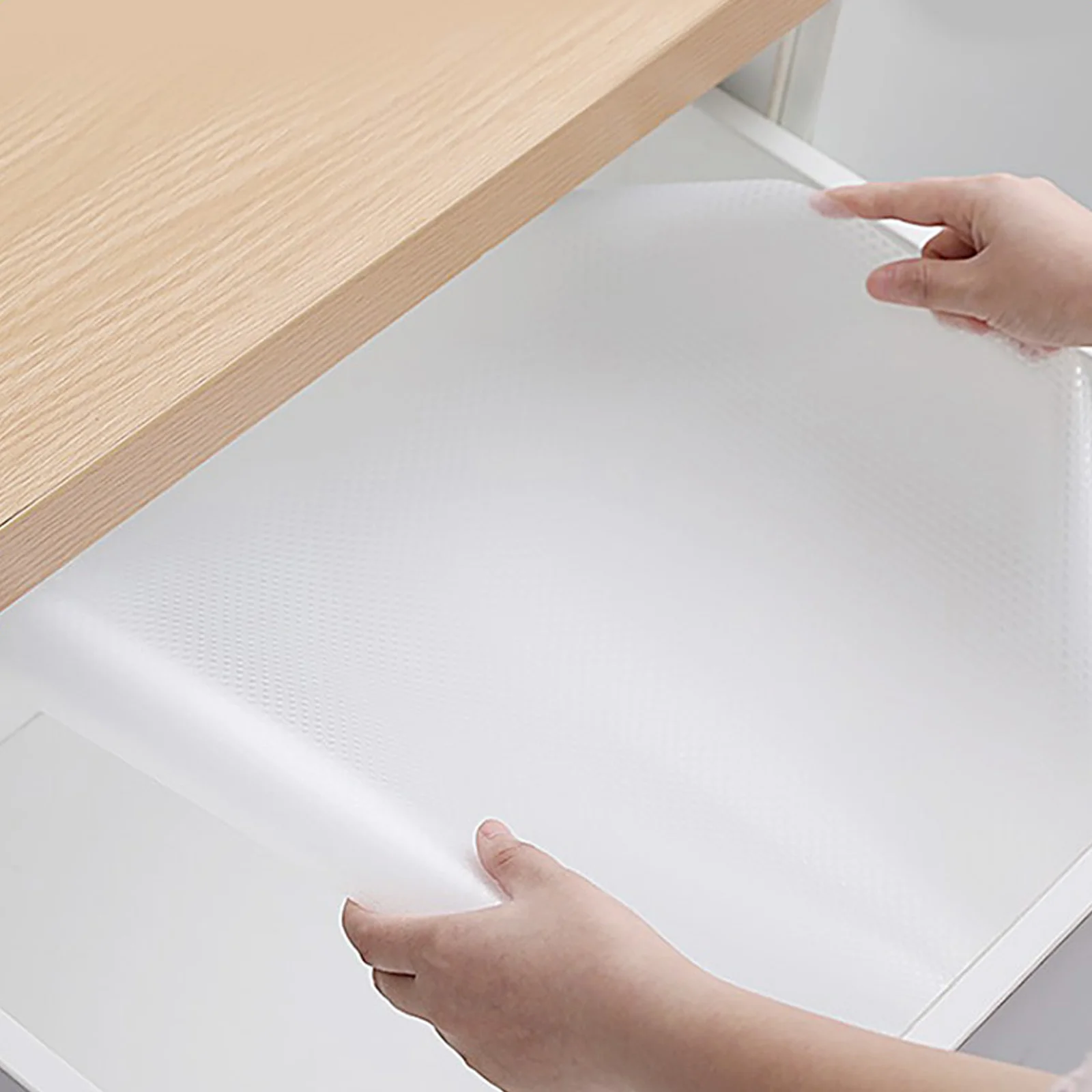 

EVA Placemats 45x150CM Transparent Anti slip Cabinet Mats Kitchen Fridge Liner Long lasting Foldable Home Storage Solution