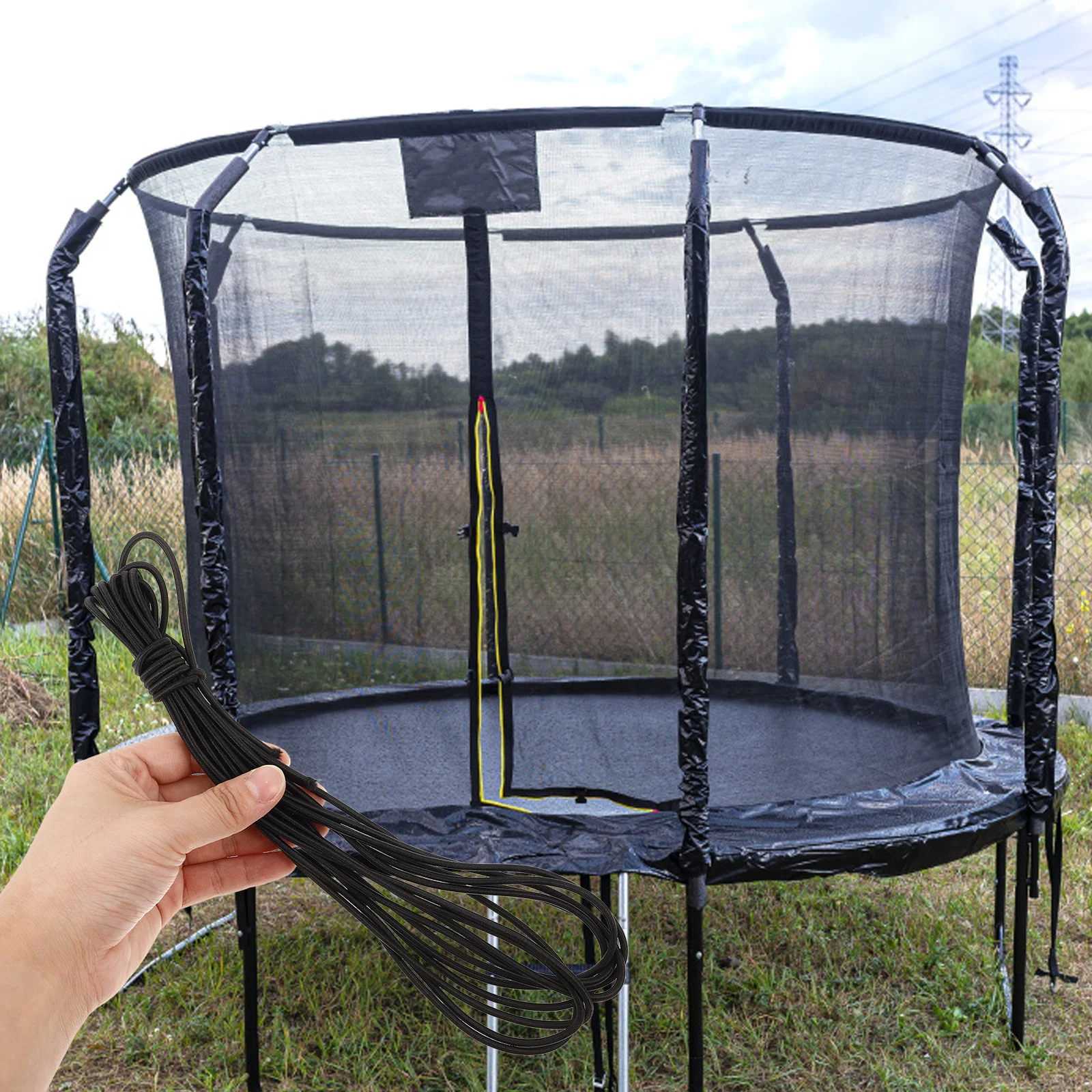 

5Pcs Trampoline Netting Replacement Rope Strong Weaving Design for Easy Installation Universal Compatibility Enhanced Safety