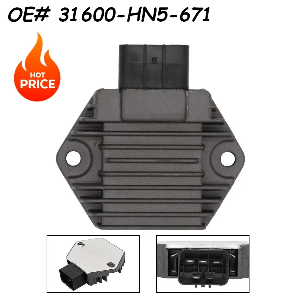 

35A DC Motorcycle Voltage Regulator Rectifier For Honda TRX450R TRX450FM Foreman 450 2002-2005 31600-HN5-671 SH583-12