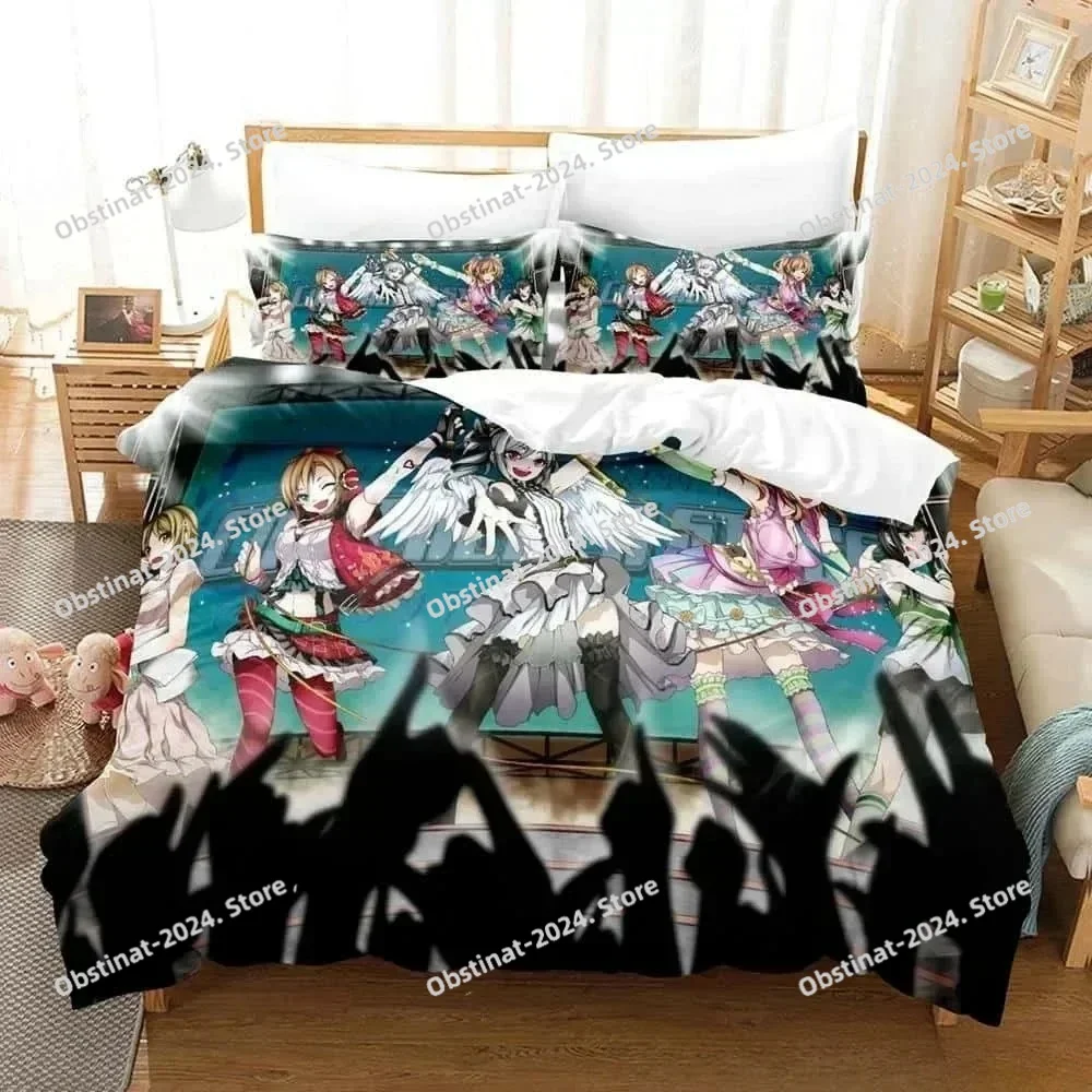 

THE iDOLM@STER Cinderella Girls Starlight Stage Duvet Cover Pillowcase Bedding Set Adult Boy Girl Single Double Large Size Gift
