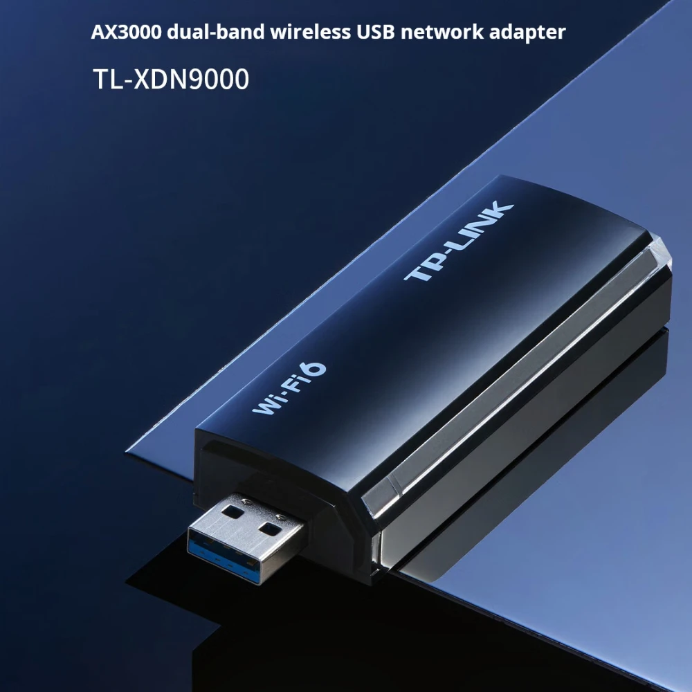 TP-LINK TL-XDN9000 AX3000 Dual-Band Wireless USB-Netzwerkkarte, WiFi 6 USB-Adapter für Desktop-PC, unterstützt Windows 11/10