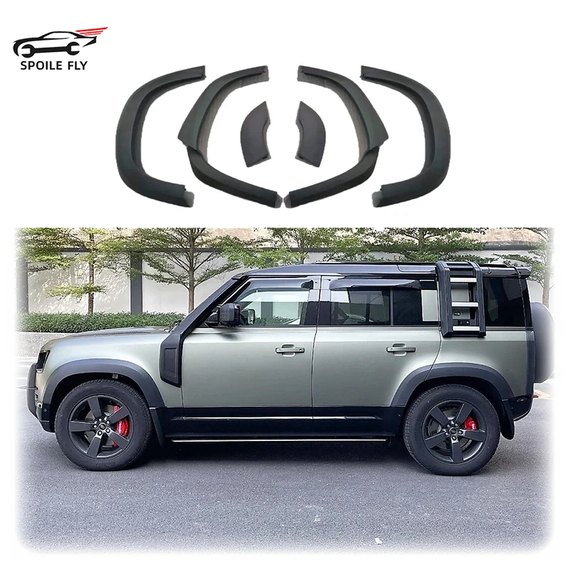 

For Land Rover Defender 110 2020-2023 ABS Wheel Eyebrow Protector Sticker Wheel-arch Eyebrow Arch Decorative Scratch Proof Kit