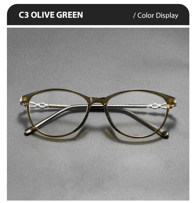 Neue Modische Markendesign Retro Katzenaugen-Rahmen Kurzsichtigkeits-Brille mit Sehstärke Photochromatisch Anti-Blaulicht Damen Astigmatismus-Brillen – Detail 14