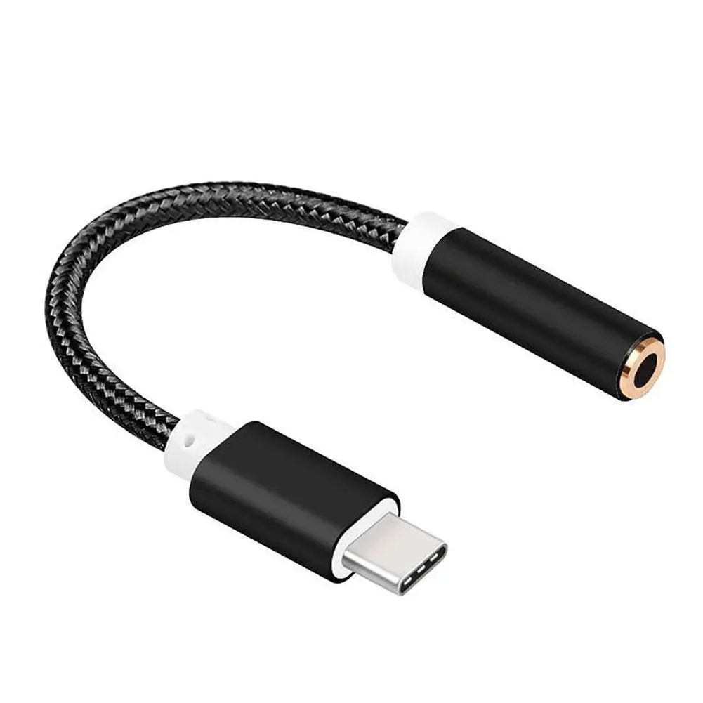 For Samsung Type-C Audio Adapter Cable To 3.5mm Jack Audio Cable Headphone Aux Adapter For Galaxy S23 Ultra Note 10+ 20 P8O6