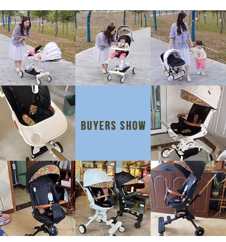 K9 Black Easy Folding Portable Baby Stroller Baby Carriages Folding Magical Baby Stroller