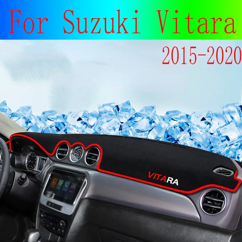 

For Suzuki Vitara Car Dashboard Cover Dash Mat Sun Shade Pad Instrume Panel Carpets Accessories 2015 2016 2017 2018 2019 2020