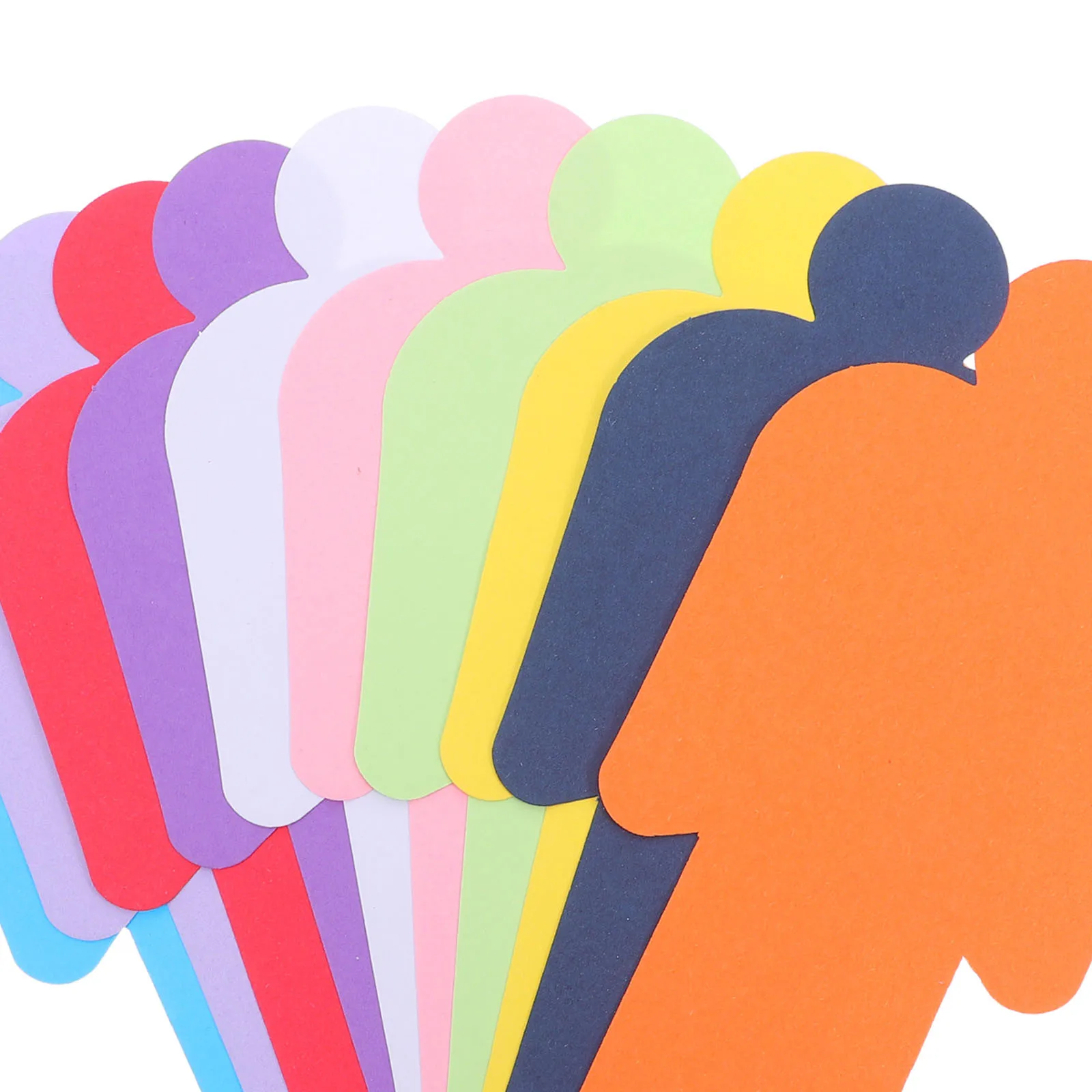 Papel de colores con forma de personas de doble cara para niños, suministros de dibujo artesanal para manualidades, pintura artística, uso escolar, 150 Uds.