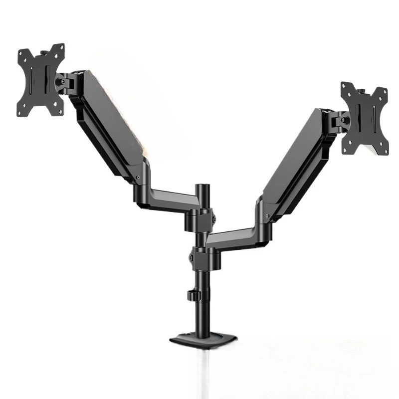 Dual-screen computer monitor bracket, computer base heightened cantilever free of punching