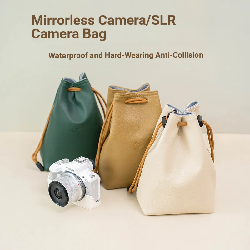 Camera Bag for Canon R50 Fujifilm X-T30 Nikon Z30 Sony ZV-E10 Instant Mini 13 CCD Ca Mirrorless DSLR Digital Lens Bag
