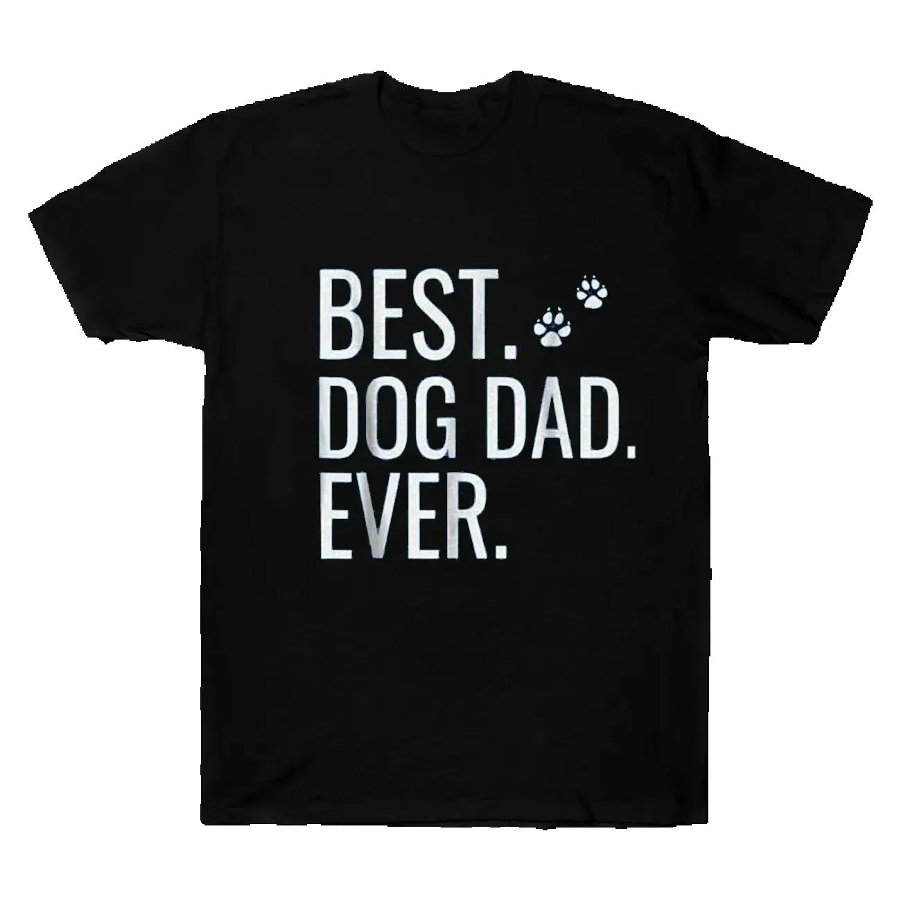 Best Dog Dad Ever Fathers Day Dog Lovers Gift T-Shirt Summer 100% Cotton Short Sleeve O-Neck Casual Mens T Shirt Size S-3XL