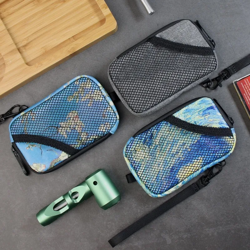 

Сумка для табака с углеродной подкладкой и защитой от запаха, многофункциональная коробка для хранения сигар, портативная сумка для хранения зажигалки, органайзер для дыма, аксессуары