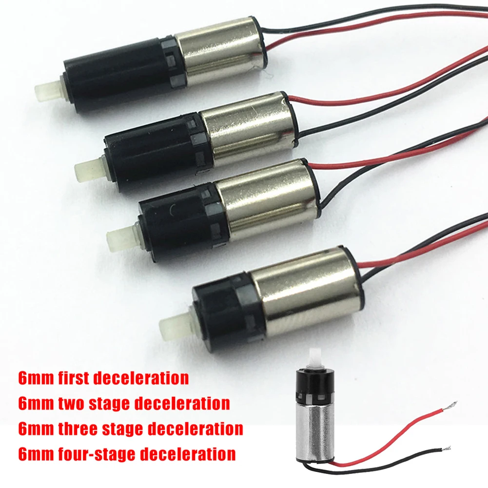 1pcs 6mm Planetary Reduction Motor DC 3V 1200 RPM Reducer Motor 200MA Coreless Gearbox Robot Controller Power Supply Adjustable