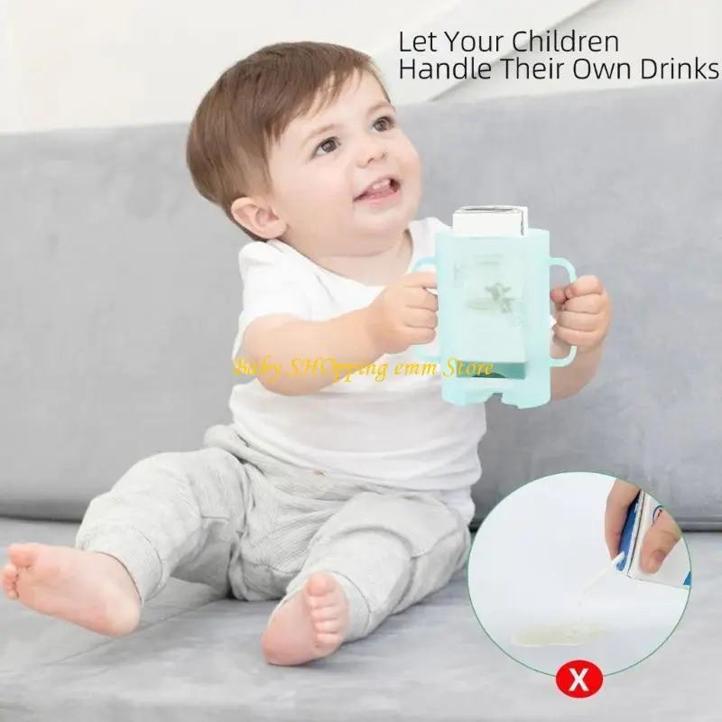 

23GD Baby Holder Squeeze Proof Holder for Feeding Squeeze Holder for Food Pouches and Drink Boxes