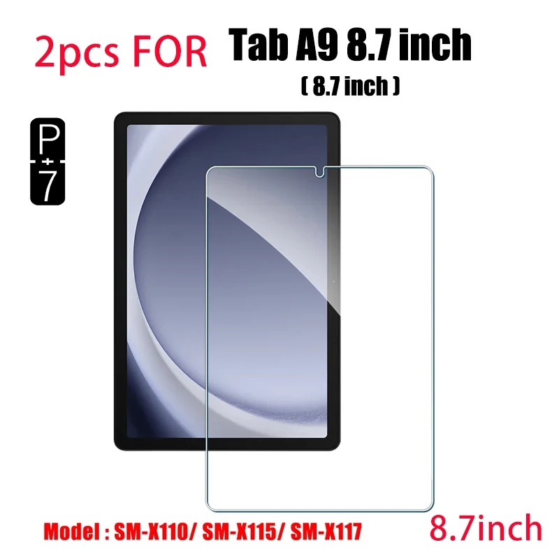 2pcs Tablet Tempered Glass Screen Protector for Samsung Galaxy Tab A11PLUS 11inch A11 A9 A8LITE 8.7Inch Tablet, HD,