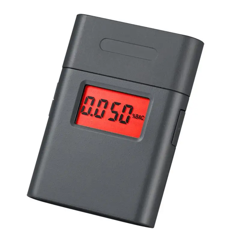 GREENWON ЖК-дисплей, мини-цифровой тестер алкоголя, алкотестер для вождения в выдыхаемом воздухе, анализатор BAC с 5 мундштуками