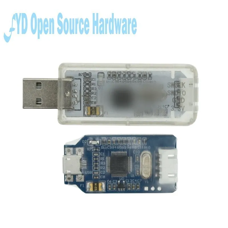  OB-ARM Emulator Debugger Programmer Downloader Replace V8 SWD M74 for J-Link with Micro USB Cable Jumper Wire 