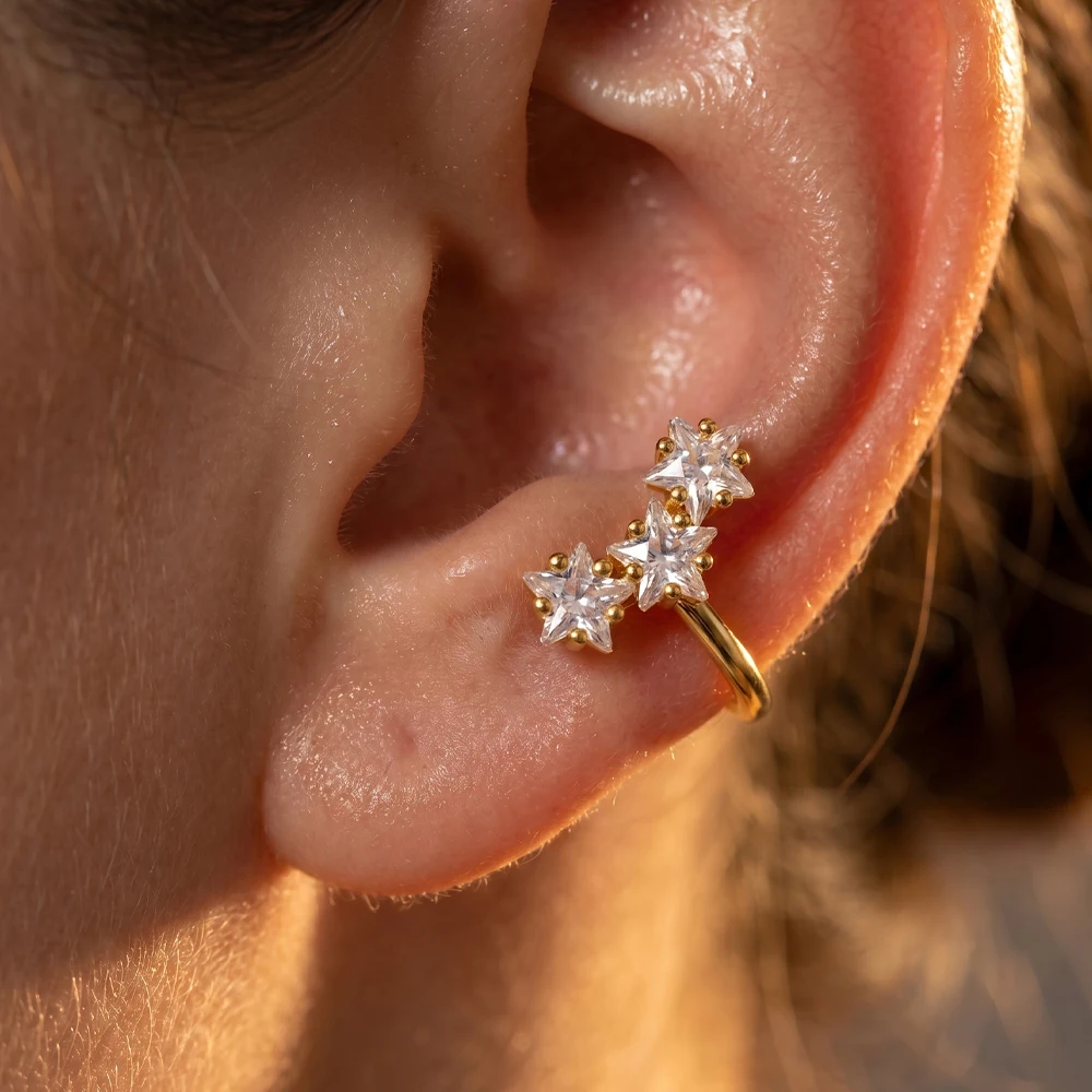 Body Jewelry Hypoallergenic - Fashion Star Stainless Steel Ear Cuff